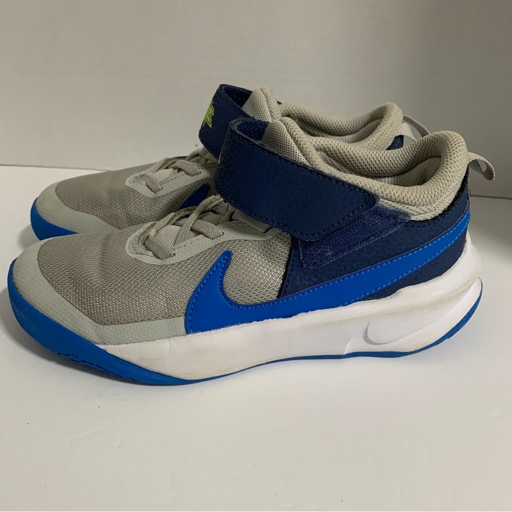 Nike Team Hustle D 10 "Grey Fog/Photo Blue/Mystic Navy" Preschool Boys' Basketba